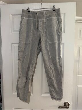 James Perse Light Gray Drawstring Casual Pants